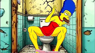 Simpsons Cartoon Parody: Netorare Slut Wife Sucks and Fucks BBC Compilation