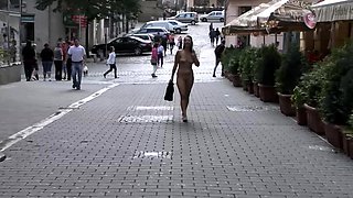 European amateur fucked in public stairways