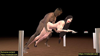 Tifa Needs a Bigger Partner in Doggy Position