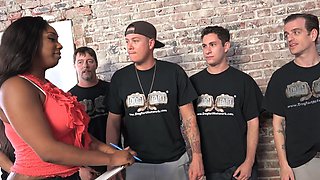 Hot interracial action with stunning ebony star Lisa Tiffian