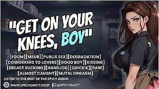 Your Fdom Coworker Makes You Her Good Boy At Work Asmr Audio Roleplay F4m [degradation] [coworkers To Lovers][good Boy][kissing][breast Sucking]