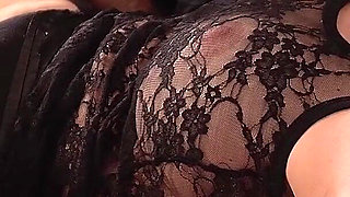 Steady Stop & Go Vibrations at Her Clit Lead This Tied Female Slave to a No-touch Orgasm