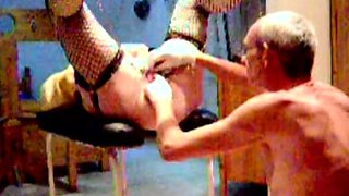 Horny amateur blonde girl fingering 01