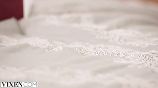 Johnny Sins and Honey Gold's threesome video by Vixen