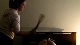 angry babysitter spanking part