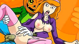 Halloween famous toons orgy