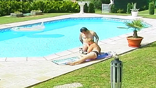Older Matures Scene 4 - Mature Chubby Blonde Fucking in the Pool