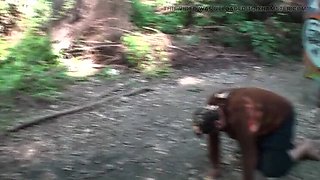 Outdoor Slave Humiliation In The Forest