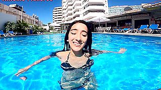 Argentinian Slut Is Picked Up From The Swimming Pool And Fucked In Her Hotel Room