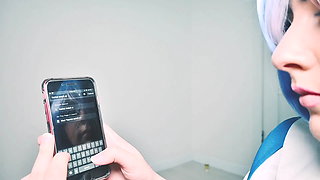 Rei Ayanami Loves to Make Her Clit Cum and Pussy Squirt with Fuck Machine And...