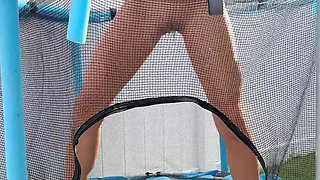 Peeing While Jumping on the Trampoline