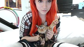 Lewd amateur brunette teen meg davis webcam masturbation