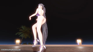 [mmd] Le Sserafim - Smart Eve Sexy Striptease Star Blade Hentai Uncensored 4K 60fps