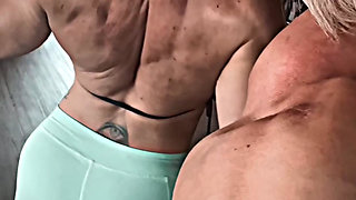 Muscle moms can be cute and strong at the same time