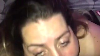This platinum-blonde gives me a uber-cute dt and I pack her face with spunk