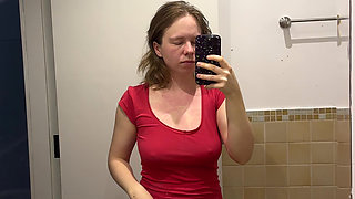 You Can See Her Big Nipples Through Her T-shirt