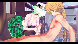 Genshin Impact Hentai - Sacarosa X Aether Blowjob and Fucked - Japanese Asian Manga Anime Game Porn