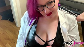 Dr Abby Heals Your Dick - Blowjob by BBW Goth Doctor