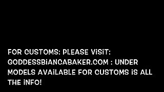 Brunette shows her big boobs and blows