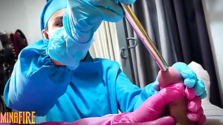 Femdom Sounding in Bondage by Dominafire