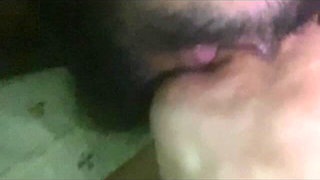 Cute Muslim Couple Kissed