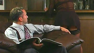 Horny Blonde MILF Gets Fucked Hard on the Couch