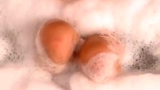 Foxy amateur blonde babe toys and fingers herself