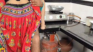 Indian Desi Aunty Show Our Hot Hairy Pusssy in Kitchen Then Our Husband Cumshot Sex