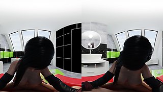 Two 3d cartoon cuties are ready for their bath