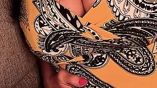 Big Boob BBW Granny Fucking Pussy with Huge Dildo in POV View