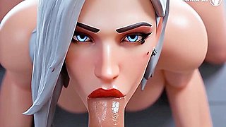 Ashe Showing Her Hot Naughty Ass - Ai Gerou