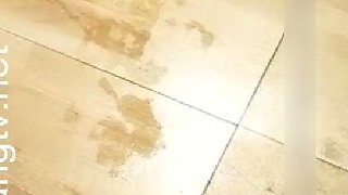 Close up teen foot worship