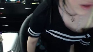 Amateur Webcam Teen Flashes Masturbates