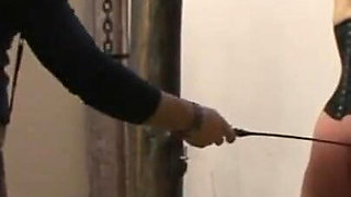 Humiliating hanging out pussy fingering