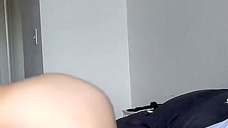 Skinny Petite Fit Blonde Stripping Striptease on Bed Sexy Stretching Tease