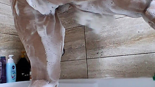 Big Ass Wife Taking a Shower