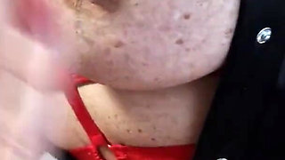 Strap-on lesbian mature fuck