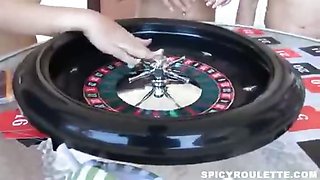 Group sex orgy by the pool