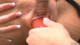 Innocent blonde awakens sensual lesbian moments filled with desire