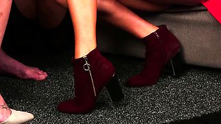 Hj loving busty CFNM babes pleasing DILF