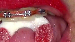 Amazing!!! Swallowing Christmas Canes with No Hands