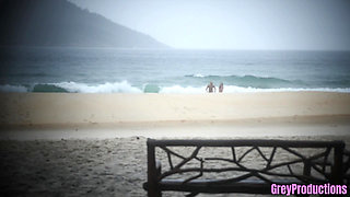 Public Beach Fuck -- Vow Renewals and Cum on My Face