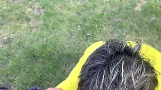 The Anal Granny Outdoors!!!