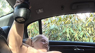 What a Wet Messy Spot Playing with Her Outdoor Twat