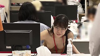 The Only One Without Clothes In The Office! An Sod Female Employee Learns The Value Of Nakedness Through Her Own Experience. Would You Like To Try Entering The Mens Bath With Just A Towel? Mission Test Play Edition. In-office Exposure & Semen Collection