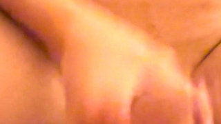 Anong's Shaved Pussy Rubs Daniel's Hard Cock, Then She Rides Him & Eats Every Messy Drop