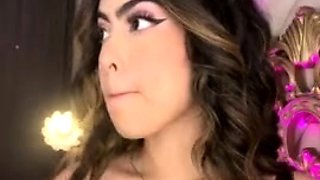 Chubby Brunette Big Boobs Dildo Masturbation