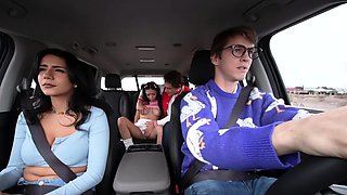 Cute dutch teens fingering outdoors