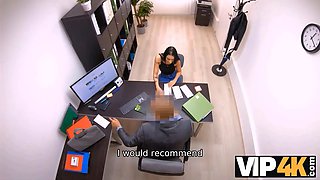 Vip4k. boy has sex with effortless female who stretches her feet for his cash