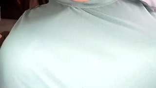 Blonde teen finger fucked POV